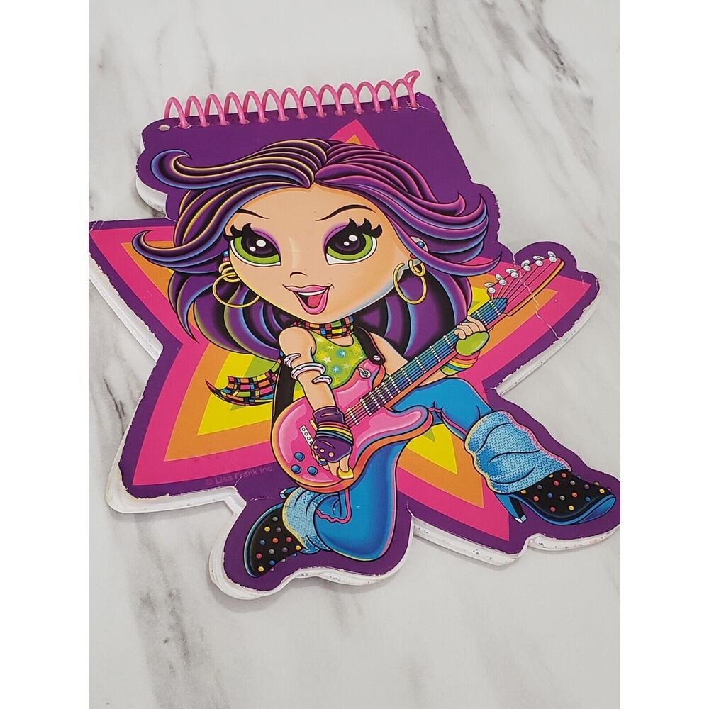 Lisa Frank Rocker Girl Guitar rockstar notebook notepad paper stationary